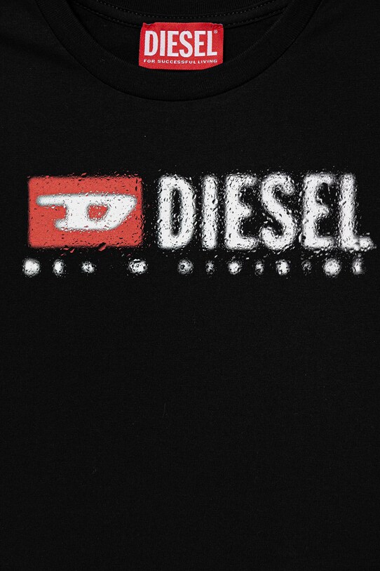 Αγορίστικα Παιδικό βαμβακερό μπλουζάκι Diesel TADJUSTK14 T-SHIRT J02475 μαύρο