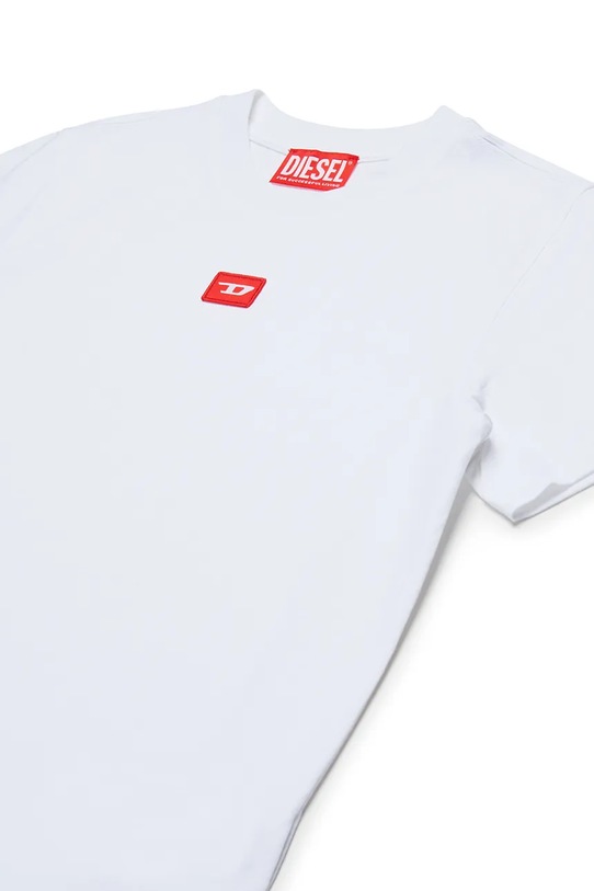Chłopiec Diesel t-shirt bawełniany dziecięcy TXDIEGO T-SHIRT J02501 biały