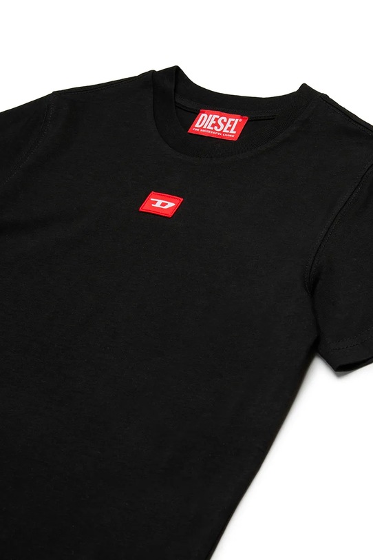 Băieți Diesel tricou de bumbac pentru copii TXDIEGO T-SHIRT J02501 negru
