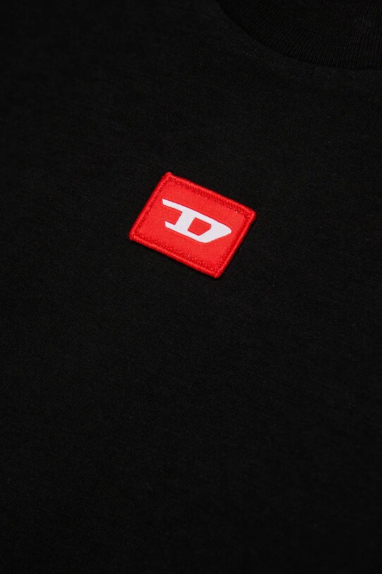Diesel t-shirt bawełniany dziecięcy TXDIEGO T-SHIRT czarny J02501