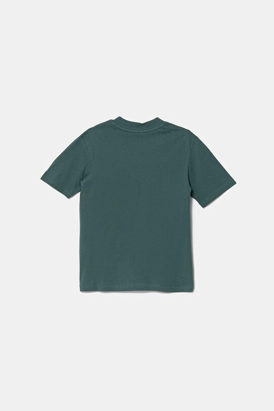 adidas t-shirt bawełniany dziecięcy KC5383 turkusowy AW25