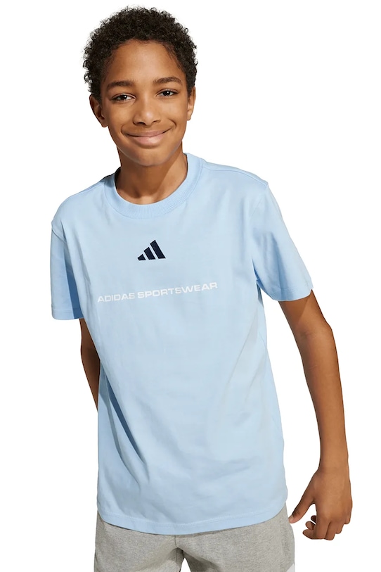 Παιδικό βαμβακερό μπλουζάκι adidas KC5384