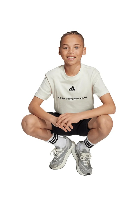 adidas t-shirt bawełniany dziecięcy KC5385