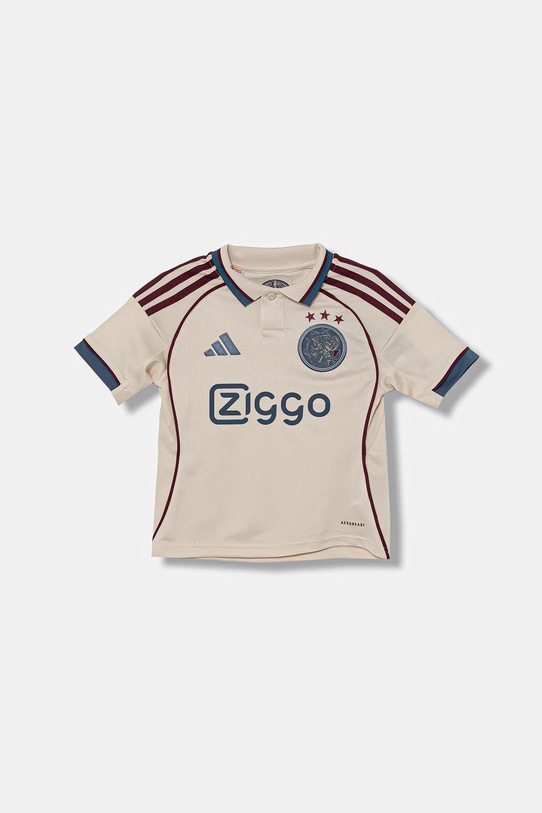 Дитяче поло adidas Performance AJAX аплікація бежевий JI9572
