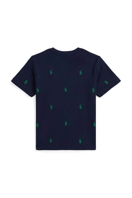 Otroška bombažna kratka majica Polo Ralph Lauren 322844626012 mornarsko modra AW25