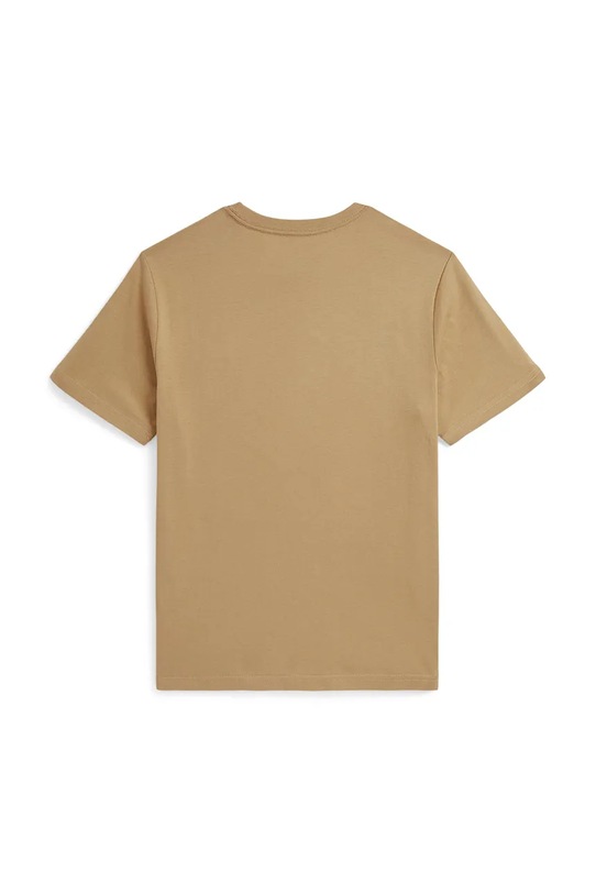 Παιδικό βαμβακερό μπλουζάκι Polo Ralph Lauren 323832904194 μπεζ AW25