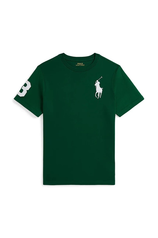 Βαμβακερό μπλουζάκι Polo Ralph Lauren 323832907067 πράσινο AW25