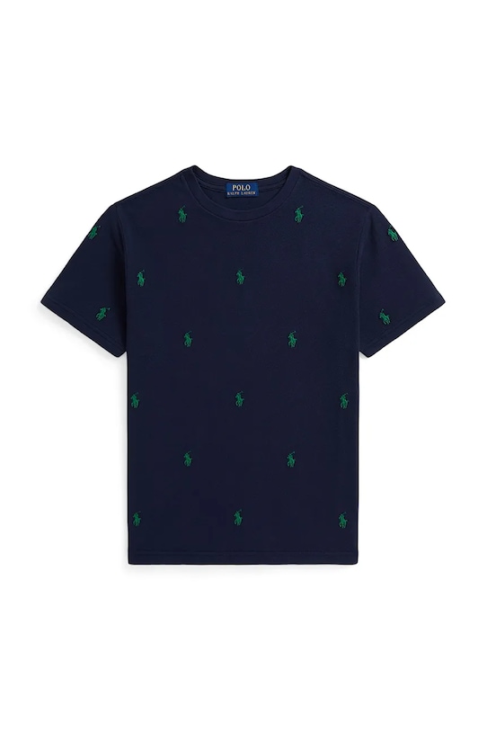 Polo Ralph Lauren t-shirt bawełniany dziecięcy okrągły granatowy 323844626012