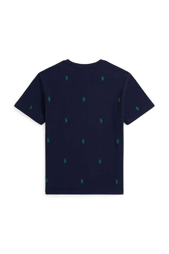 Παιδικό βαμβακερό μπλουζάκι Polo Ralph Lauren 323844626012 σκούρο μπλε AW25