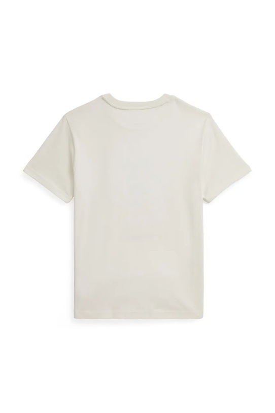 Παιδικό βαμβακερό μπλουζάκι Polo Ralph Lauren 323979493001 μπεζ AW25