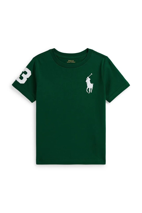 Βαμβακερό μπλουζάκι Polo Ralph Lauren 322832907067 πράσινο AW25