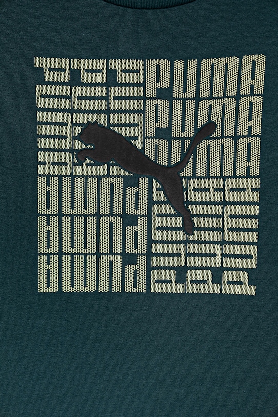 Chłopiec Puma t-shirt bawełniany dziecięcy GRAPHIC Box Tee B 689937 zielony