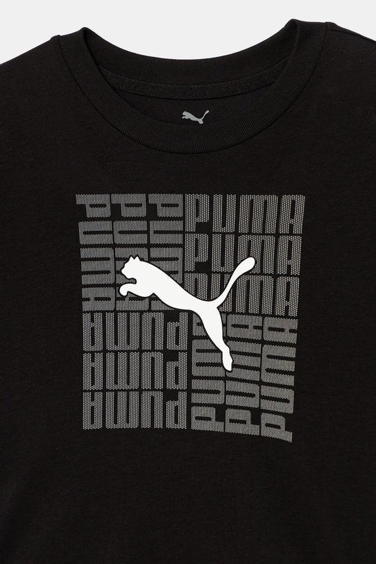 Chłopiec Puma t-shirt bawełniany dziecięcy GRAPHIC Box Tee B 689937 czarny