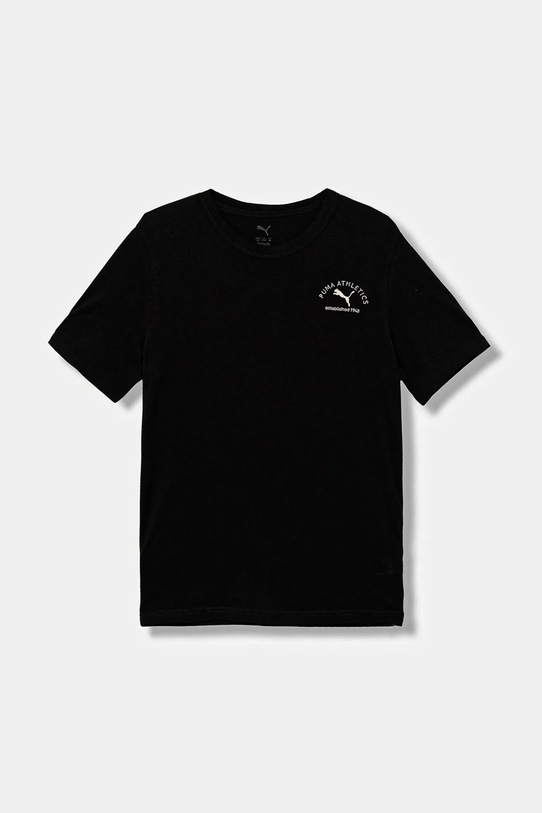 Детска памучна тениска Puma PUMA CLASS Graphic Tee B щампа черен 688850