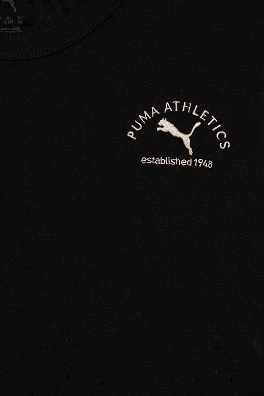 Момче Детска памучна тениска Puma PUMA CLASS Graphic Tee B 688850 черен