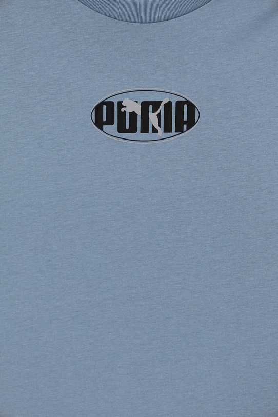 Băieți Puma tricou de bumbac pentru copii ESS LOGO LAB Relaxed Execution Tee B 688984. albastru