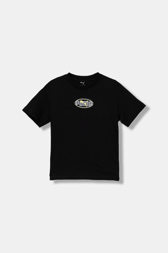 Puma tricou de bumbac pentru copii ESS LOGO LAB Relaxed Execution Tee B 688984. negru AW25