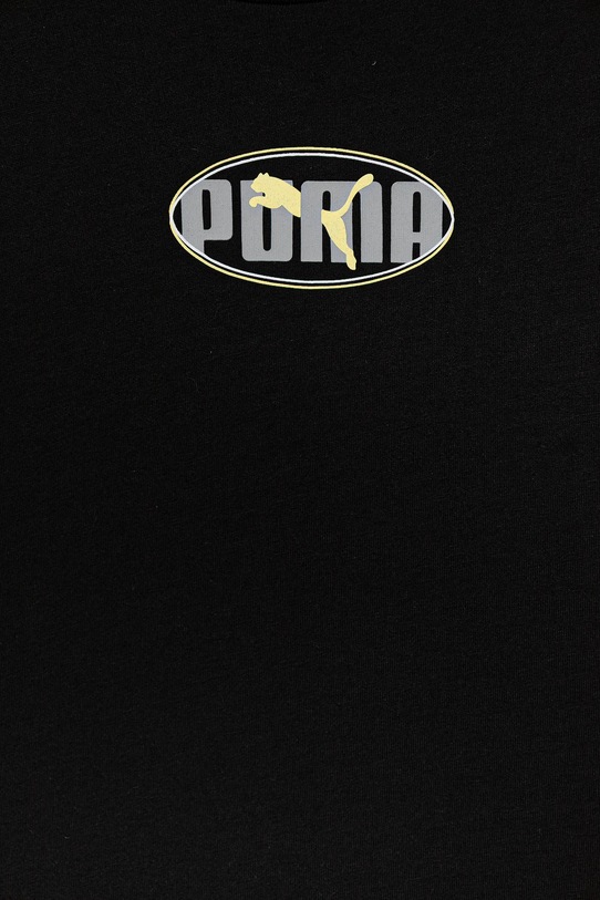 Момче Детска памучна тениска Puma ESS LOGO LAB Relaxed Execution Tee B 688984. черен