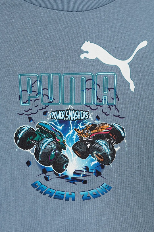 Băieți Puma tricou de bumbac pentru copii PUMA X HOT WHEELS Graphic Tee 632395 albastru
