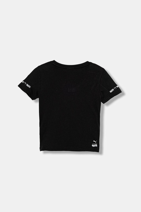 Puma t-shirt bawełniany dziecięcy PUMA X HOT WHEELS Graphic Tee 632395 czarny AW25