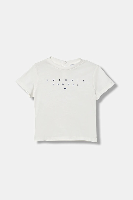 Emporio Armani t-shirt bawełniany niemowlęcy 3-pack granatowy EB000823.AF14503