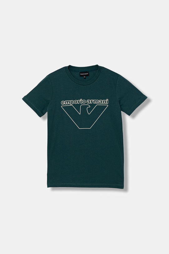 Chłopiec Emporio Armani t-shirt bawełniany dziecięcy 3-pack EB000832.AF14503 granatowy