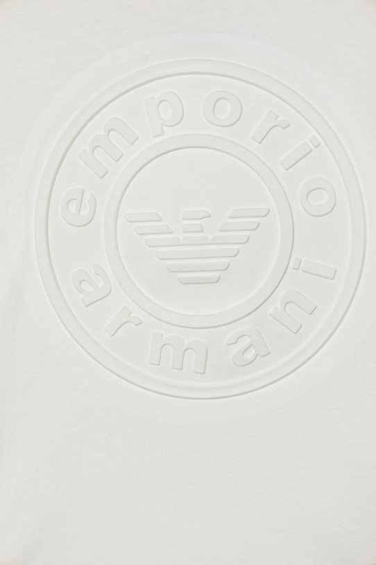 Chłopiec Emporio Armani t-shirt bawełniany dziecięcy EB000500.AF14503 biały