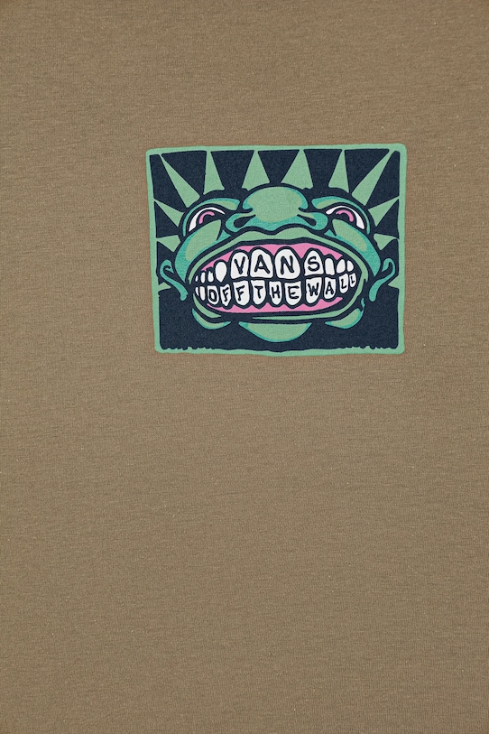 Αγορίστικα Παιδικό βαμβακερό μπλουζάκι Vans Vans Mouf SS VN000PY8EMF1 πράσινο