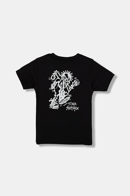 Detské bavlnené tričko Vans Stomper SS okrúhly čierna VN000Q02BLK1