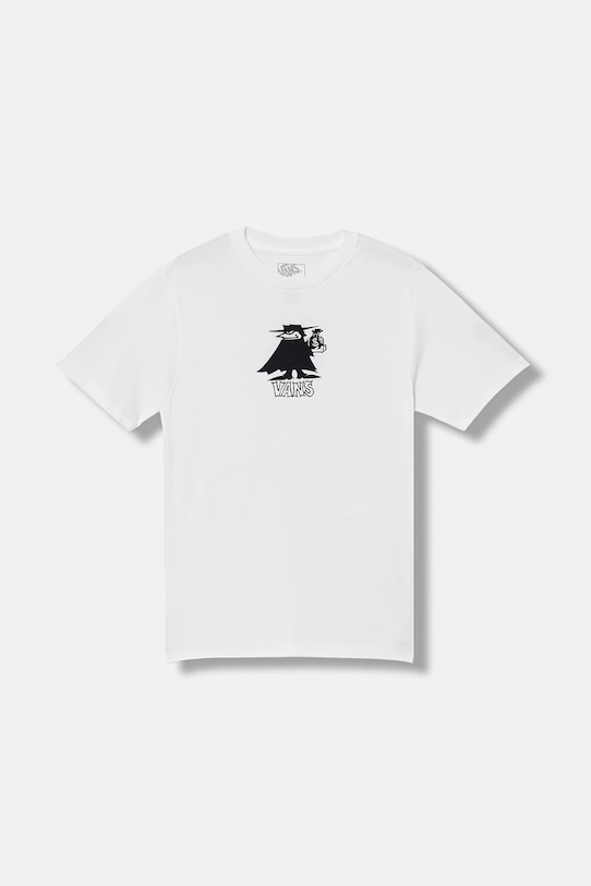Παιδικό βαμβακερό μπλουζάκι Vans Classified SS στάμπα λευκό VN000R05WHT1