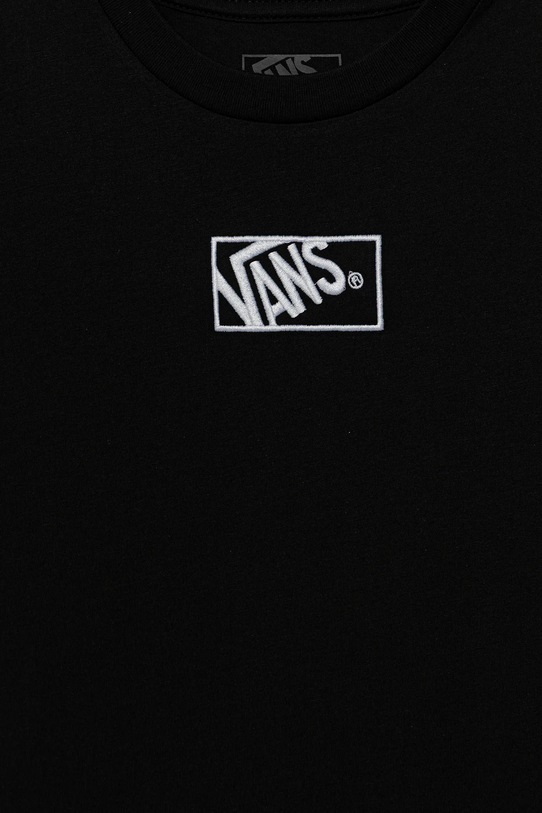 Chłopiec Vans t-shirt bawełniany dziecięcy BY BLOCKED BOX SS TEE VN000RBCBLK1 czarny