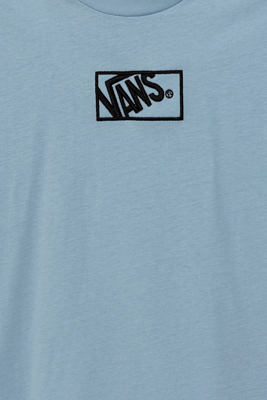 Chłopiec Vans t-shirt bawełniany dziecięcy BY BLOCKED BOX SS TEE VN000RBCEML1 niebieski