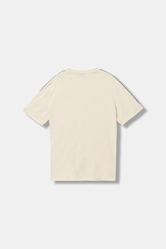 Dječja pamučna majica kratkih rukava EA7 Emporio Armani 7B000190.AF10375 bež AW25