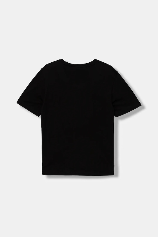 Detské bavlnené tričko EA7 Emporio Armani 7B000168.AF10375 čierna AW25