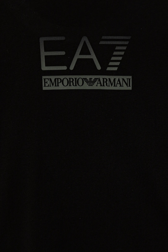 Chlapec Detské bavlnené tričko EA7 Emporio Armani 7B000168.AF10375 čierna