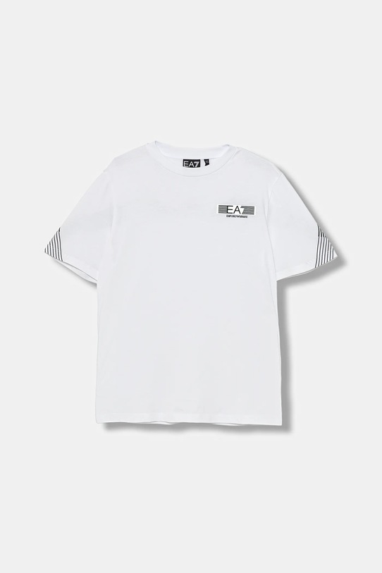 EA7 Emporio Armani gyerek pamut póló pamut fehér 7B000183.AF10375