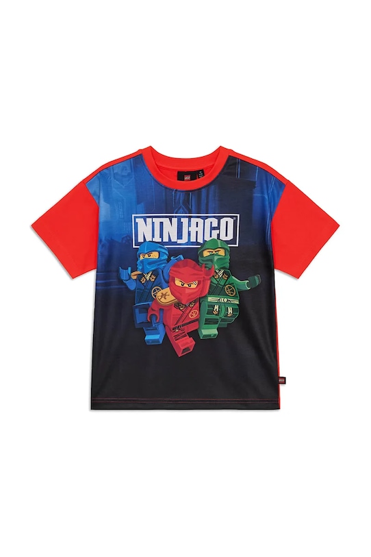 Lego t-shirt dziecięcy LWTAFFY 623 okrągły czerwony 11011246