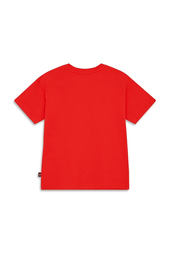 Lego t-shirt bawełniany dziecięcy LWTAFFY 621 11011249 czerwony AW25