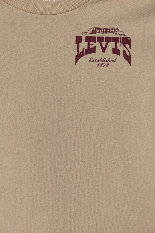 Хлопчик Дитяча футболка Levi's GALLOPING FREE TEE 8EN614 бежевий