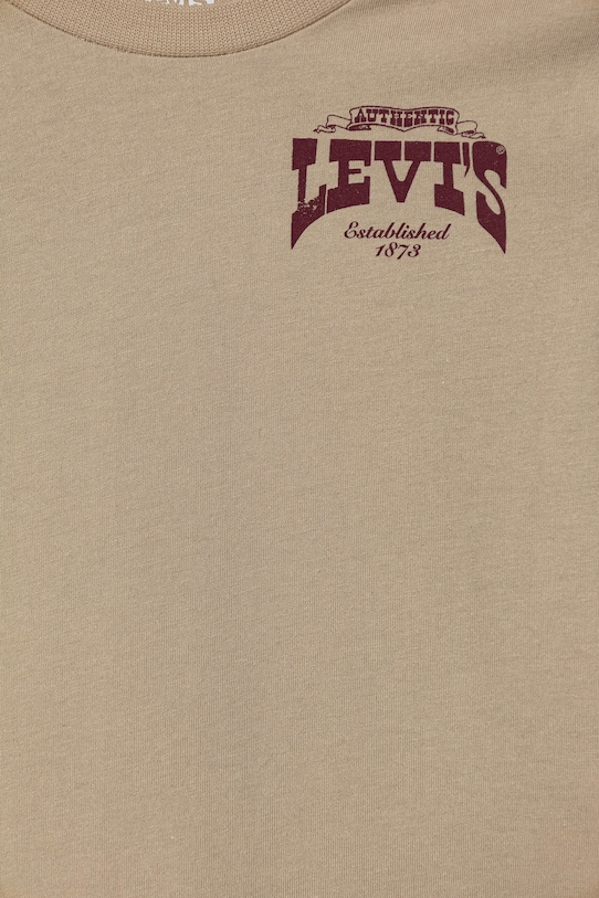 CHLAPEC Dětské tričko Levi's GALLOPING FREE TEE 8EN614 béžová