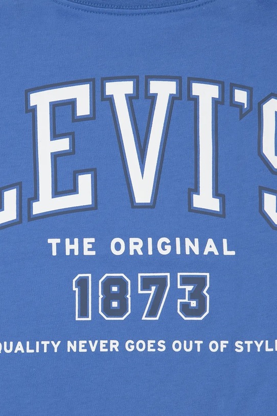 Chłopiec Levi's t-shirt dziecięcy ALWAYS ORIGINAL TEE 8EN858 niebieski
