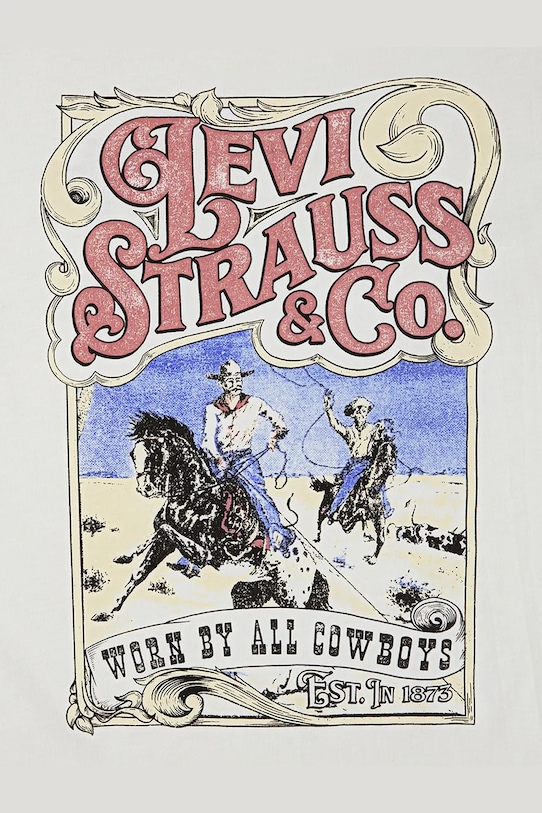 Băieți Levi's tricou copii WORN BY COWBOYS TEE 8EN901 bej