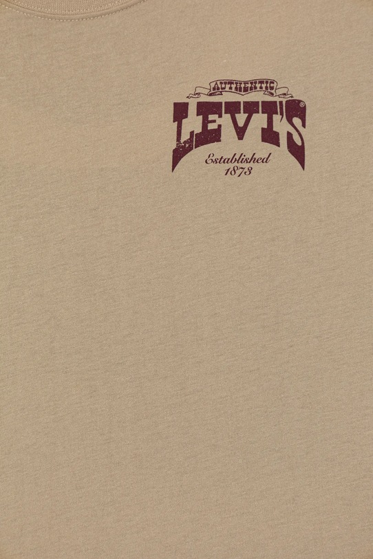 Мальчик Детская футболка Levi's GALLOPING FREE TEE 9EN614 бежевый