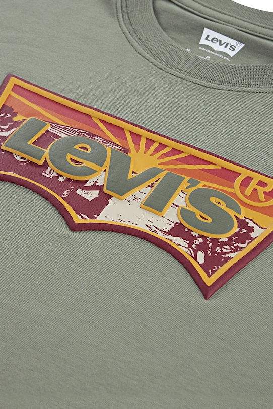 CHLAPEC Dětské tričko Levi's SUNRISE DESERT TEE 9EN991 zelená