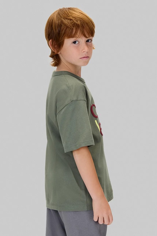 Calvin Klein Jeans t-shirt bawełniany dziecięcy zielony IB0IB02578.104.116.9BYA