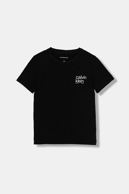 Calvin Klein Jeans tricou de bumbac pentru copii print negru IB0IB02579.104.116.9BYA