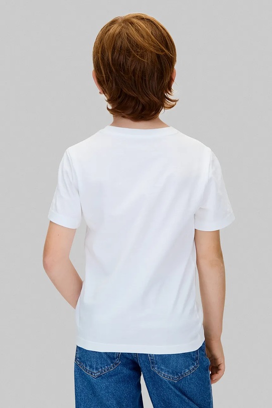 Хлопчик Дитяча бавовняна футболка Calvin Klein Jeans IB0IB02579.128.170.9BYA білий