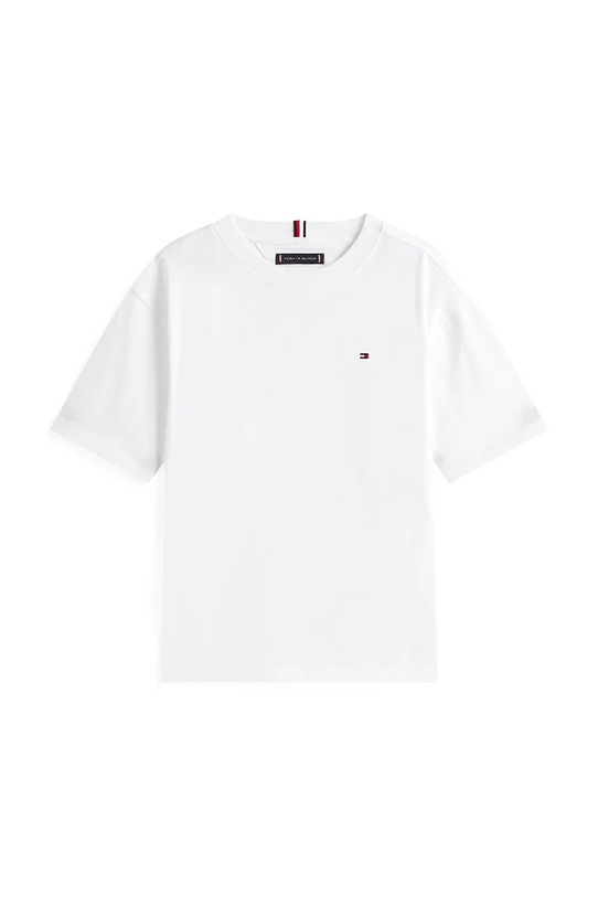 Tommy Hilfiger T-shirt dziecięcy bawełniany KB0KB09646.74.122.9BYA biały SS26