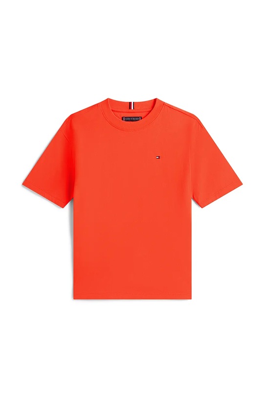Tommy Hilfiger t-shirt bawełniany dziecięcy KB0KB09646.74.122.9BYA pomarańczowy AW25