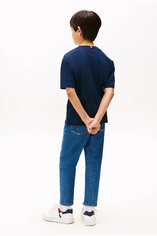 Tommy Hilfiger тениска за деца от памук тъмносин KB0KB09646.74.122.9BYA